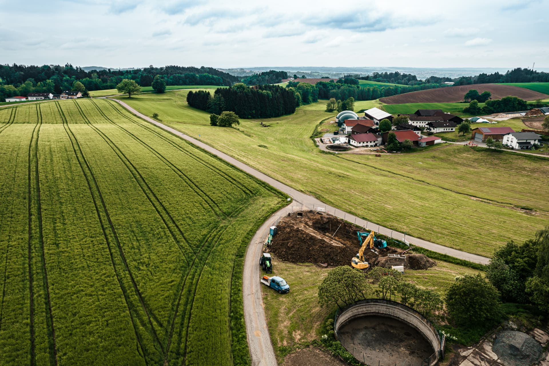 Tiefbau in der Region rund um Windorf